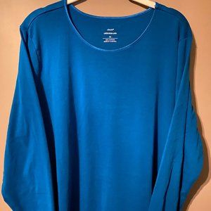 Blue long sleeve tee
